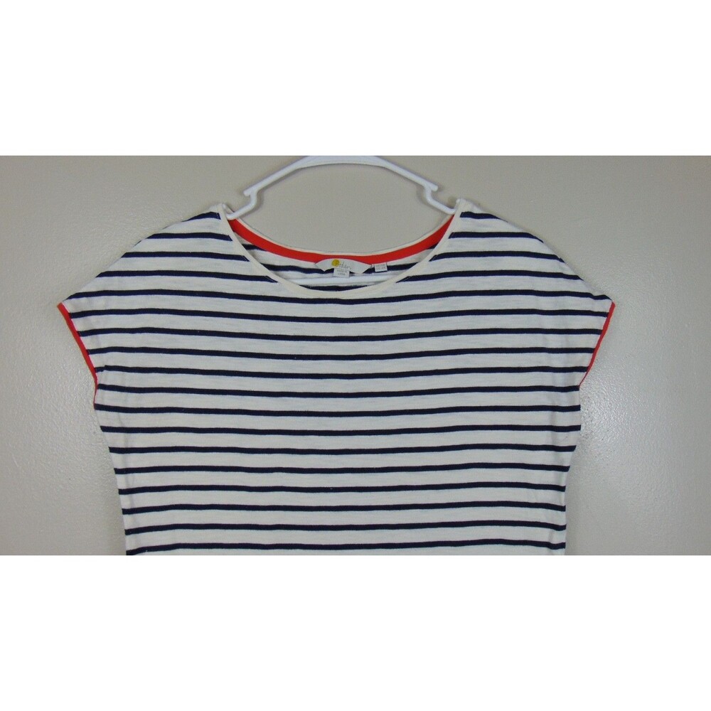 Boden Paulina Striped Jersey Dress Womens Size 6 T-Shirt Nautical Beachy Resort - Picture 2 of 8